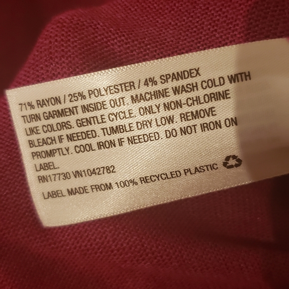 Ava & Viv Sweater Top Plus 3X Long Sleeve Berry Purple NWT - Picture 9 of 15